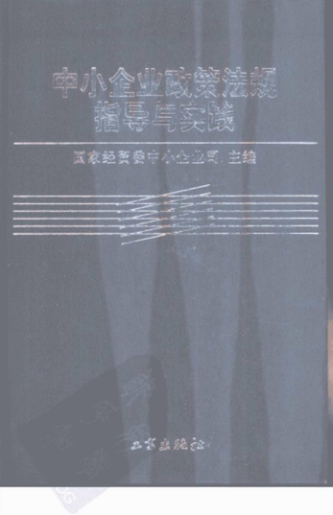 [中小企业政策法规指导与实践][国家经贸委中小企业司（主编）]高清PDF电子书下载